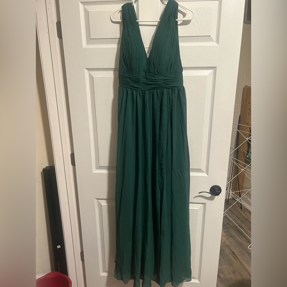 JJs House Dresses Jjshouse Size Prom Dress With Slit Dark Green